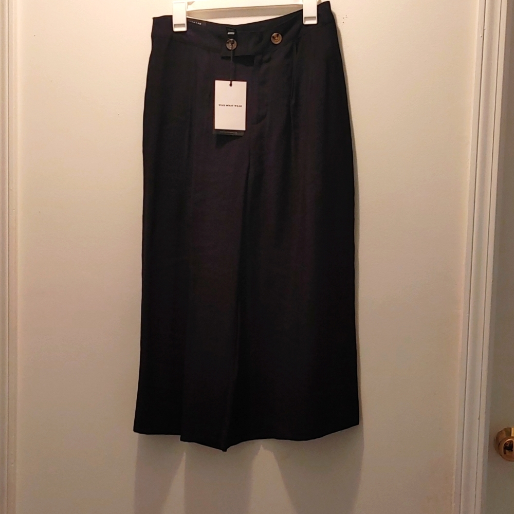 Wide leg high waist pant